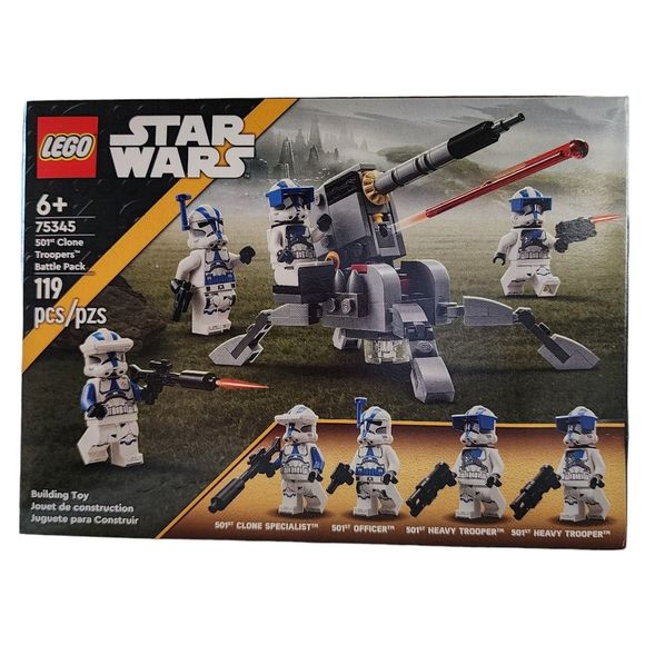 Lego 75345 Star Wars 501st Clone Troopers Battle Pack Building Toy Set 119 pcs - Picture 1 of 14